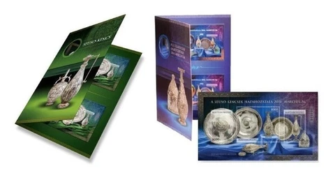 HUNGARY 2014/2019 - Seuso/Sevso Treasure (I. + II) Special sets with folder. MNH Cover