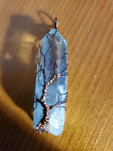New Copper Wire Wrapped Crystal Rod - Picture 1 of 5