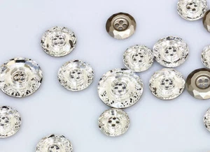 Superior PRIMERO 3008 klassische Tasten Kristallfarbe verfoliert 4 Löcher * viele Größen - Bild 1 von 10