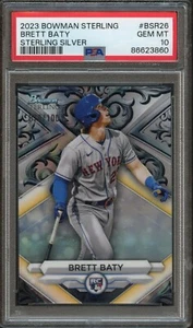 BB - 2023 Bowman Sterling- 70/100 - #BSR26 - Brett Baty - PSA 10 - Picture 1 of 2