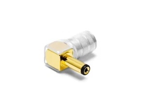 Japan Oyaide DC-2.1GL (5.5mm x 2.1mm) Right-angle Gold Plated DC Barrel plug - Picture 1 of 4