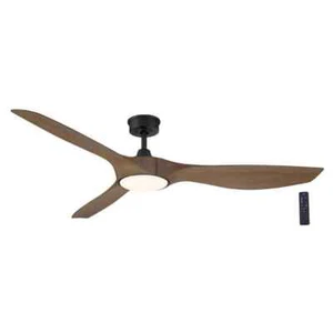 Home Decorators Marlon 66 in. LED Natural Iron Ceiling Fan w/ Light and Remote - Picture 1 of 12