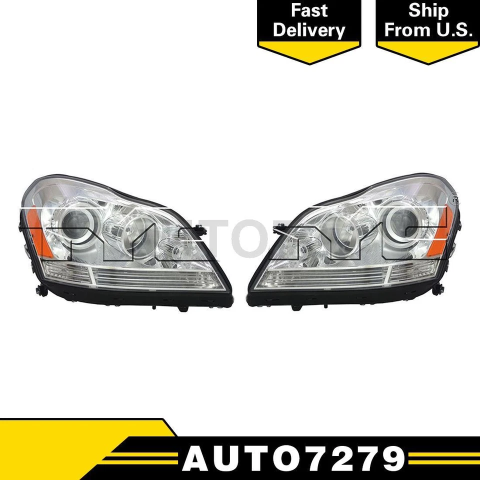 Conjunto de faros 2 piezas izquierda derecha TYC para Mercedes-Benz GL320 2007-2009 Foto 1 de 4