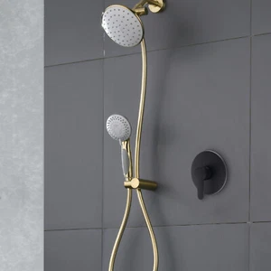 Válvula de control de grifo de ducha de montaje en pared mezclador de baño grifo de agua frío caliente❕ - Imagen 1 de 17