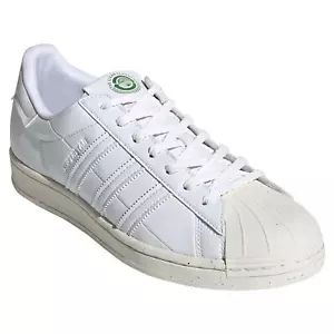 adidas ORIGINALS MEN'S VEGAN SUPERSTAR TRAINERS SHOES SNEAKERS WHITE RECYCLED OG - Picture 1 of 5