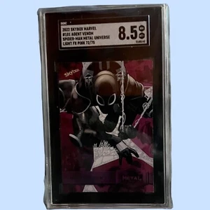 2021 Skybox Marvel Metal Universe Agent Venom #101 Light FX Pink /75 SGC 8.5 J1 - Picture 1 of 3