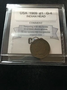 1909 USA, Small One Cent, Indian Head.. - Picture 1 of 8