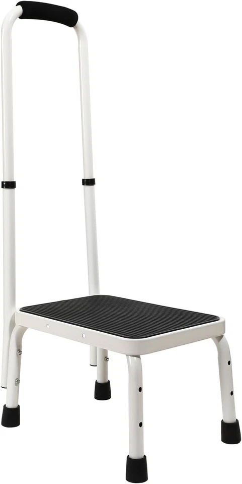 Step Stool with Handle for Ederly,Sturdy and Lightweight Stool with Anti-Skid Pl - Image 1 of 4