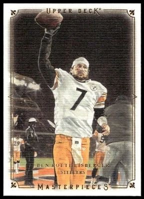 2008 UPPER DECK MASTERPIECES BEN ROETHLISBERGER 7 MINT PITTSBURGH STEELERS - Image 1 of 2