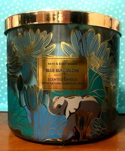 BLUE BUNGALOW LARGE CANDLE 3 WICK 14.5 OZ BATH BODY WORKS TROPICAL NEW - Picture 1 of 2