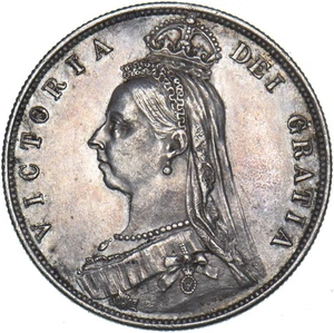 1887 Halfcrown - Victoria British Silver Coin - Very Nice - Picture 1 of 2