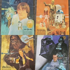 VINTAGE STAR WARS Posters 1977 Complete Original Set (4) Burger King Coca-Cola - Picture 1 of 24