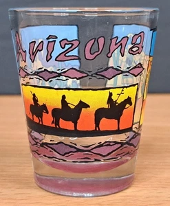 Arizona Shot Glass Native american Indian themed Colorful Graphics - Picture 1 of 5