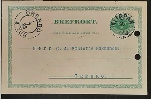 (SWE-843) SVEZIA 1903 cartolina postale cancelleria, prepagata (5 öre francobollo) affrancata - Foto 1 di 2