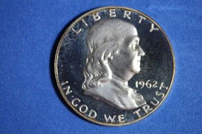 Estate Find 1962 - PROOF Franklin Half Dollar!! #N07418 - Image 1 of 2