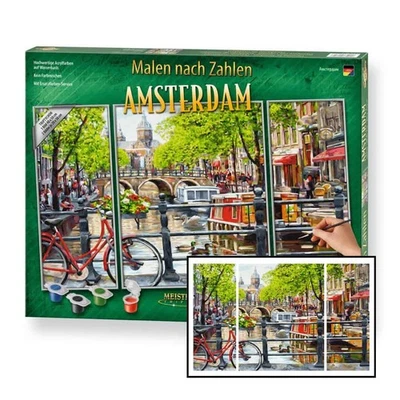 Painting By Numbers Schipper Triptych (50x80cm) - Amsterdam 609260812 - Image 1 of 4