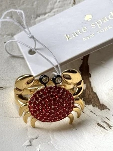 NWT Kate Spade Crab Ring “shore Thing” Fashion Ring Authentic Womans Sz 8 - Picture 1 of 5