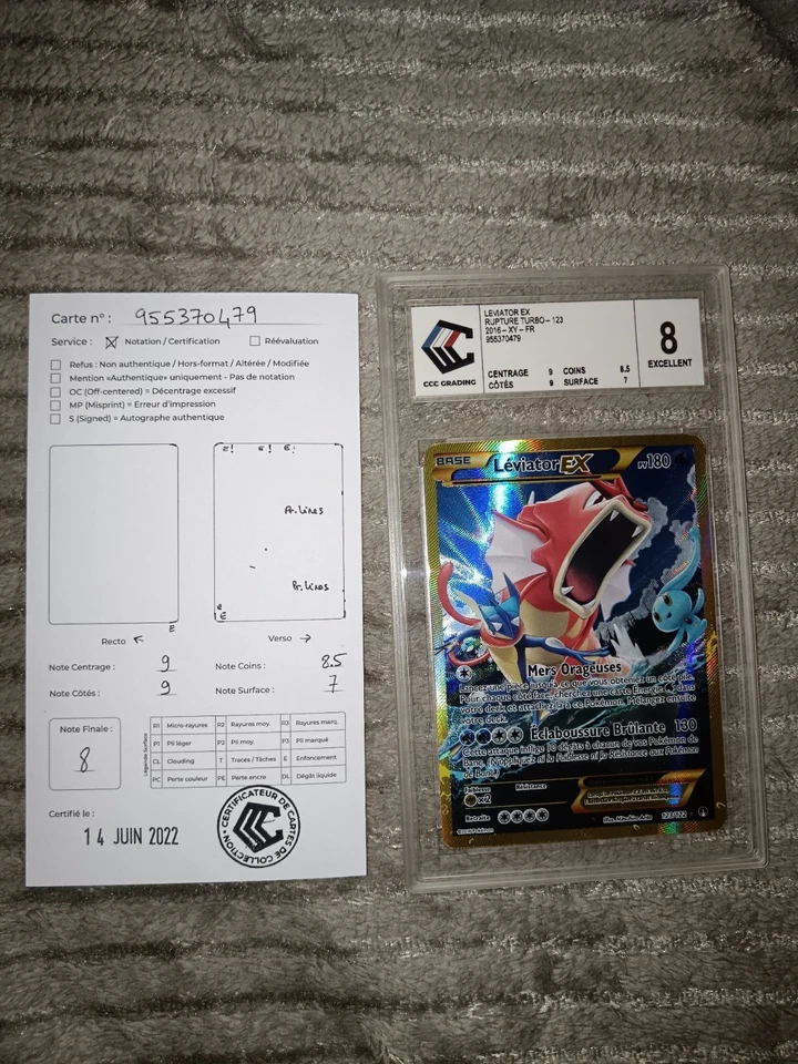Carte Pokémon : Léviator EX 123/122 XY Rupture Turbo Française - Photo 1/4