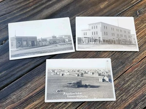 3 Vintage BROWNING, Montana RPPC Real Photo Postcards Circa 1920 - Picture 1 of 7