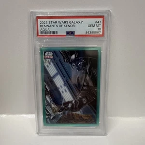 2023 Topps Chrome Star Wars Galaxy #47 REMNANTS OF KENOBI Aqua 115/199 🚨PSA 10 - Picture 1 of 2