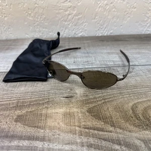 Oakley C Wire Mens Sunglasses Bronze Frame Full Rim Oval - Picture 1 of 7