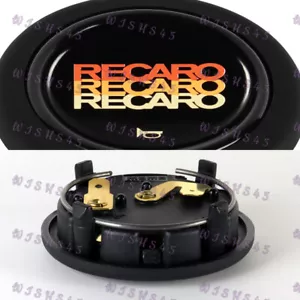 Brand New Horn Button JDM RECARO Racing Fits MOMO NRG RAID Steering Wheel Sport - Picture 1 of 4