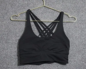 Lululemon Free To Be Moved Sports Bra Women 8 Black Daily Athleisure Yoga EUC - Picture 1 of 6