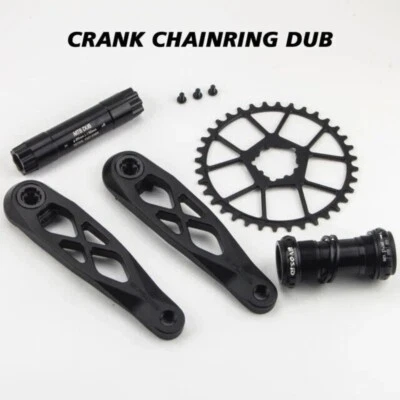 MTB Bike Crank Chainring DUB 165mm Axis 29mm Mountain Bicycle Crankset 170mm BB - Image 1 of 4