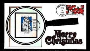 2165 + 2166 22c Stamps (1985) MADONNA & BABY JESUS FDC HD/HP BY DRC CACHETS - Picture 1 of 2