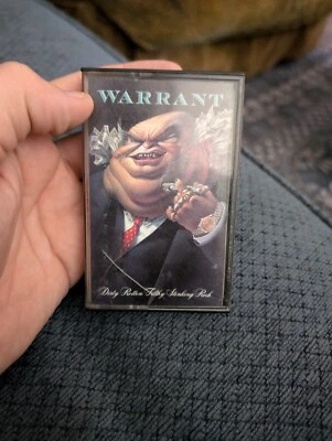 Dirty Rotten Filthy Stinking Rich by Warrant (Cassette 1989, Columbia) ***TESTED - Image 1 of 4