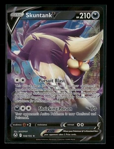 Skuntank V 108/195 Silver Tempest HOLO Pokemon Card NM - Picture 1 of 2
