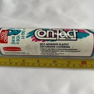 Vtg 1991 Rubbermaid Contact Paper 36 Sq Ft 8YDS x 18 In Country Rose - Picture 1 of 7