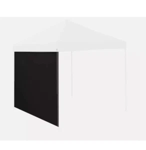 NEW ~ LogoBrand 10x10 Straight Leg Canopy Side Wall Durable Polyester - Black - Picture 1 of 4