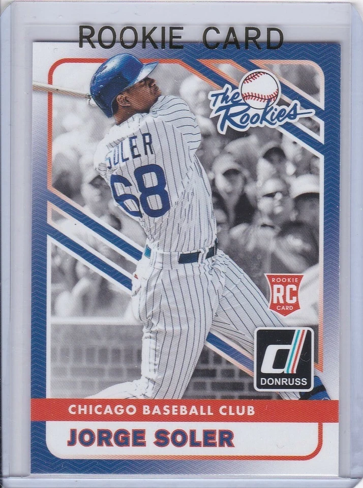 JORGE SOLER ROOKIE CARD 2015 Donruss RC Chicago Cubs Atlanta Braves WORLD SERIES - Image 1 of 2