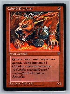 Magic The Gathering ITALIAN Legends Crimson Kobolds MTG TCG CCG - Image 1 of 2