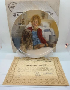 Knowles Collector Plate Annie And Sandy 1982 Rare William Chambers - Picture 1 of 6