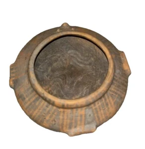 Cuenco de cerámica maya hecho a mano panameño 8x4 coleccionable - Imagen 1 de 12