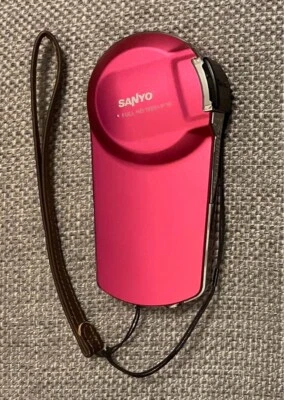 Sanyo Xacti DMX-CS1 Digital  Camera Camcorder Pink Used Japan Tested - Image 1 of 4