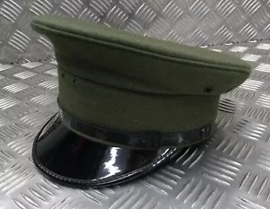 Standard Service Kleid Uniform Parade Hut Grün Kinnriemen & Knöpfe Größe 56cm - Bild 1 von 7