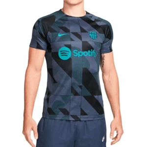 NWT NIKE FC Barcelona Academy Pro Pre Match Jersey DZ1337-438 Mens Size SMALL - Picture 1 of 6