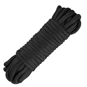 Black Soft Touch Cotton Rope 10 Meters Foreplay Adult Fun - Bild 1 von 3