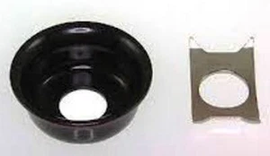 "Fender Telecaster" style jack socket cup with clip. Black. NEW, FREE POSTAGE - Picture 1 of 1