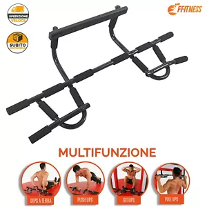 BARRA MULTIPRESA TRAZIONI SBARRA DA PORTA MULTIFUNZIONE DORSALI FITNESS DOOR GYM - Imagen 1 de 8