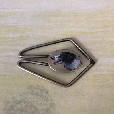 Ferma soldi Raro Vintage Smaltato - Immagine 1 di 4