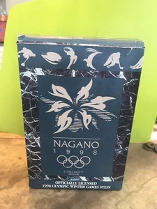 Anheuser Busch Budweiser NAGANO 1998 OLYMPIC WINTER GAME CS350 Olympics Stein  - Picture 1 of 10