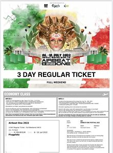 Airbeat One  2022  3 DAY Regular Ticket - Full Weekend 30€ Ersparnis  je Ticket