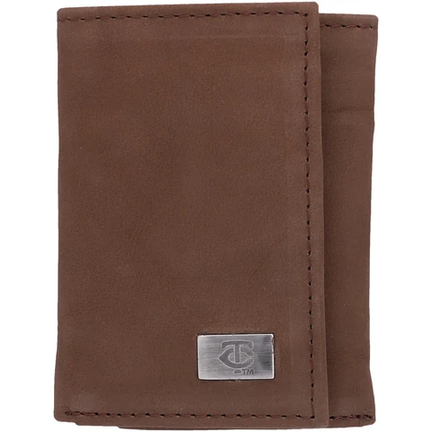 Minnesota Twins Leather Trifold Wallet with Concho Cover