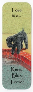 KERRY BLUE TERRIER BEAUTIFUL DOG BOOKMARK SAME IMAGE BOTH SIDES GREAT GIFT - Picture 1 of 1