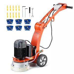 Concrete Floor Grinder 10" Walk-Behind Polisher 1.7HP Adjustable Machine - Picture 1 of 12