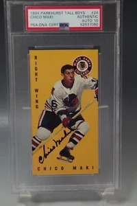 CHICO MAKI PSA 1994 PARKHURST TALL BOYS #24 AUTO CARD AUTOGRAPH GRADED - Picture 1 of 4